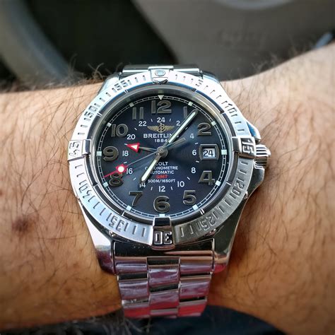 breitling colt gmt a32350 men's watch|Breitling colt gmt review.